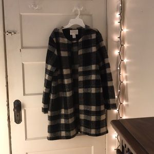Plaid cardigan